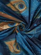 Пододеяльник бязь люкс на молнии - Перо павлина - фото 5