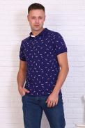 Футболка 6787 синий - фото