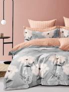 Постельное белье из сатина элит на молнии - Воздушный цветок - фото