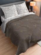 КПБ бязь Премиум - Кракле Серый - фото