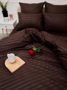 Пододеяльник Микрофибра Страйп - Шоколад - фото