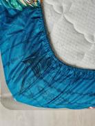 Простыня бязь - Перья, цвет зеленый - фото 5