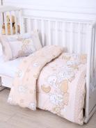Набор в детскую кроватку одеяло 150гр.+ подушка (Поплин)* Набор в детскую кроватку одеяло 150гр.+ подушка (Поплин)* - фото