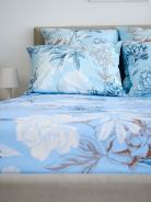 Простыня поплин - Симфония, цвет голубой - фото 4