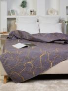 Покрывало Унисон - Кракле, цвет серый - фото