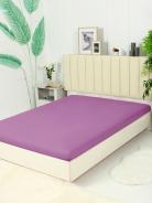 Простыня трикотажная на резинке - Сирень - фото