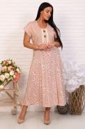 Платье 6724 бежевый - фото