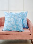 Наперник для подушки из тика с кантом - Голубой Наперник для подушки из тика с кантом - Голубой - фото