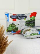 Подушка из бязи детская 50x70 - Танк - фото