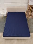 Простыня Микрофибра Страйп - Синий - фото 3