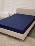 Простыня Микрофибра Страйп - Синий - фото 4