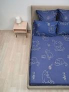 Простыня бязь на резинке - Котики - фото 2