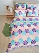 Пододеяльник поплин - Медальоны, цвет сине-фиолетовый - фото 2