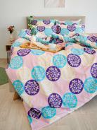Пододеяльник поплин - Медальоны, цвет сине-фиолетовый - фото 3