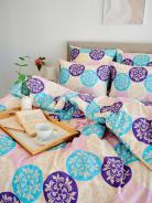 Пододеяльник поплин - Медальоны, цвет сине-фиолетовый - фото 4
