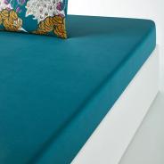 Простыня трикотажная на резинке - Бирюза - фото