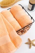Полотенце махровое - Персиковый - фото