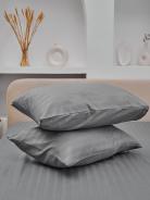 Наволочка микрофибра страйп - Светло-серый Наволочка микрофибра страйп - Светло-серый - фото