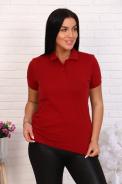 Футболка 17549 бордо - фото