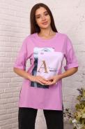 Футболка 32021 лиловый - фото