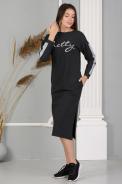 Платье 24835 антрацит - фото