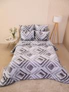Пододеяльник бязь люкс на молнии - Ромбы - фото