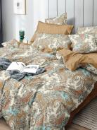 Постельное белье поплин эксклюзив на молнии - Арабеска - фото