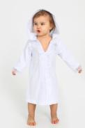 Крестильная рубашка с капюшоном арт.КРР-КП белый (ед.) - фото