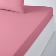 Простыня трикотажная на резинке - Сухая роза - фото