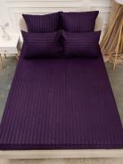Простыня Микрофибра Страйп - Фиолетовый - фото 4