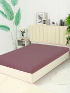 Простыня на резинке Махра - Какао - фото