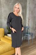 Платье 9083 антрацит - фото