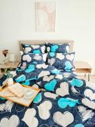 Пододеяльник поплин - Романтика, цвет бирюза - фото 5