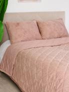 Набор покрывало и чехлы на подушку - Кристалл, цвет пудра - фото 3