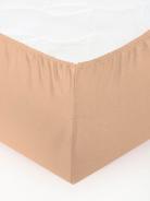 Простыня трикотажная на резинке - Персик - фото 4