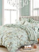 Постельное белье сатин элит на молнии - Северный цветочек - фото