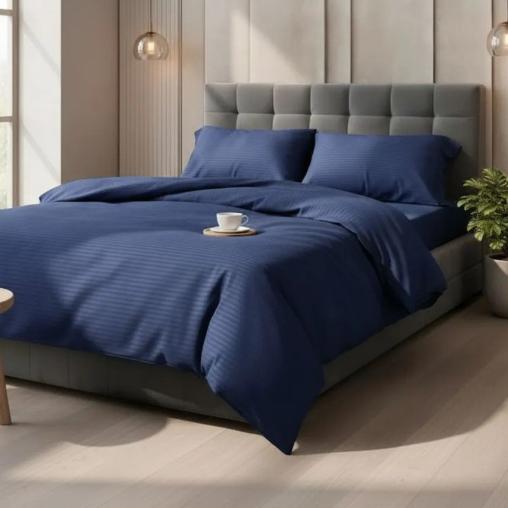 Пододеяльник Микрофибра Страйп - Синий 1х1