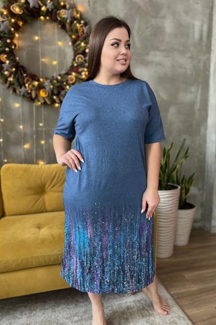Платье 8198 индиго