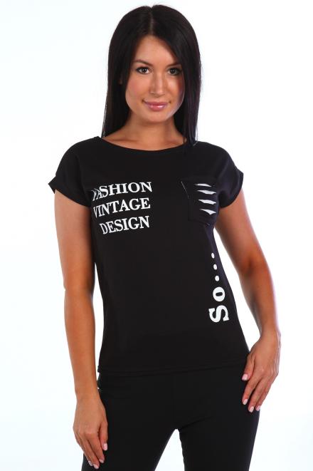 Футболка Фэшн черный
