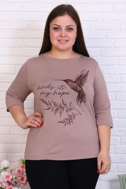 Футболка 6041 бежевый