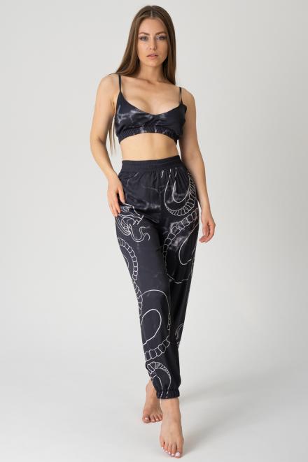 Пижама женская Hot Story Black snake (топ + брюки) черный (ед.)