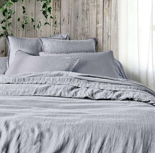 Постельное белье вареный хлопок - Серый меланж