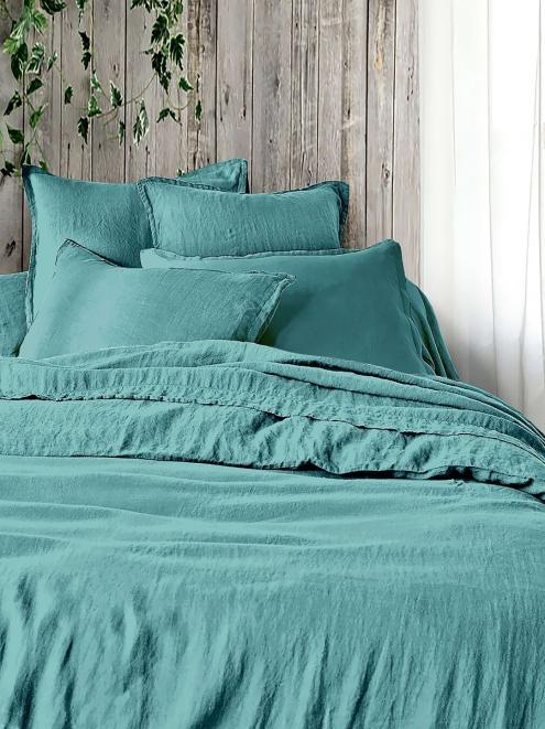 Постельное белье вареный хлопок - Бирюза