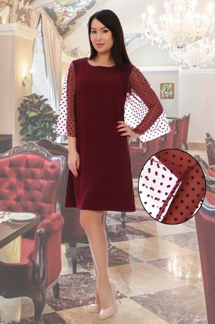 Платье 4624 бордо