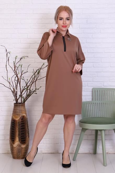 Платье 31639 бежевый