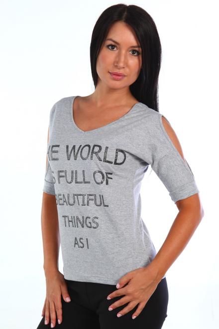 Футболка Барселона светло-серый