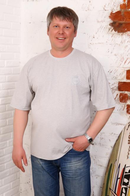 Футболка 5986 серый-меланж