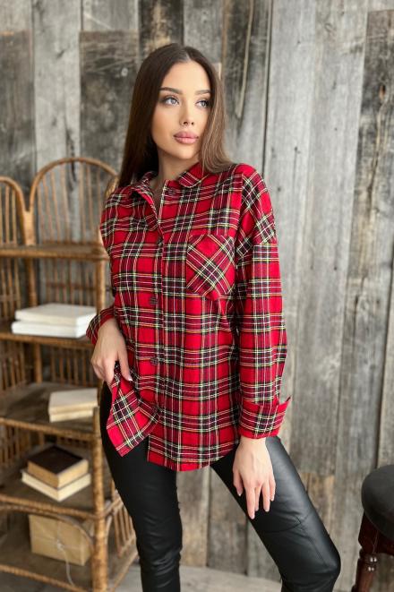 Туника 8214 красная клетка (ед.)