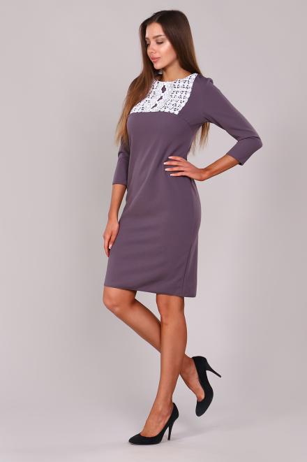 Платье 39522 серый