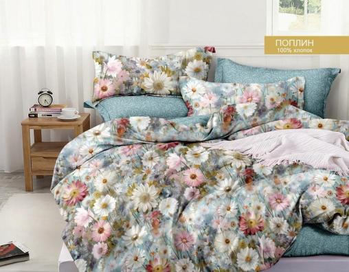Постельное белье поплин эксклюзив на молнии - Цветочная симфония
